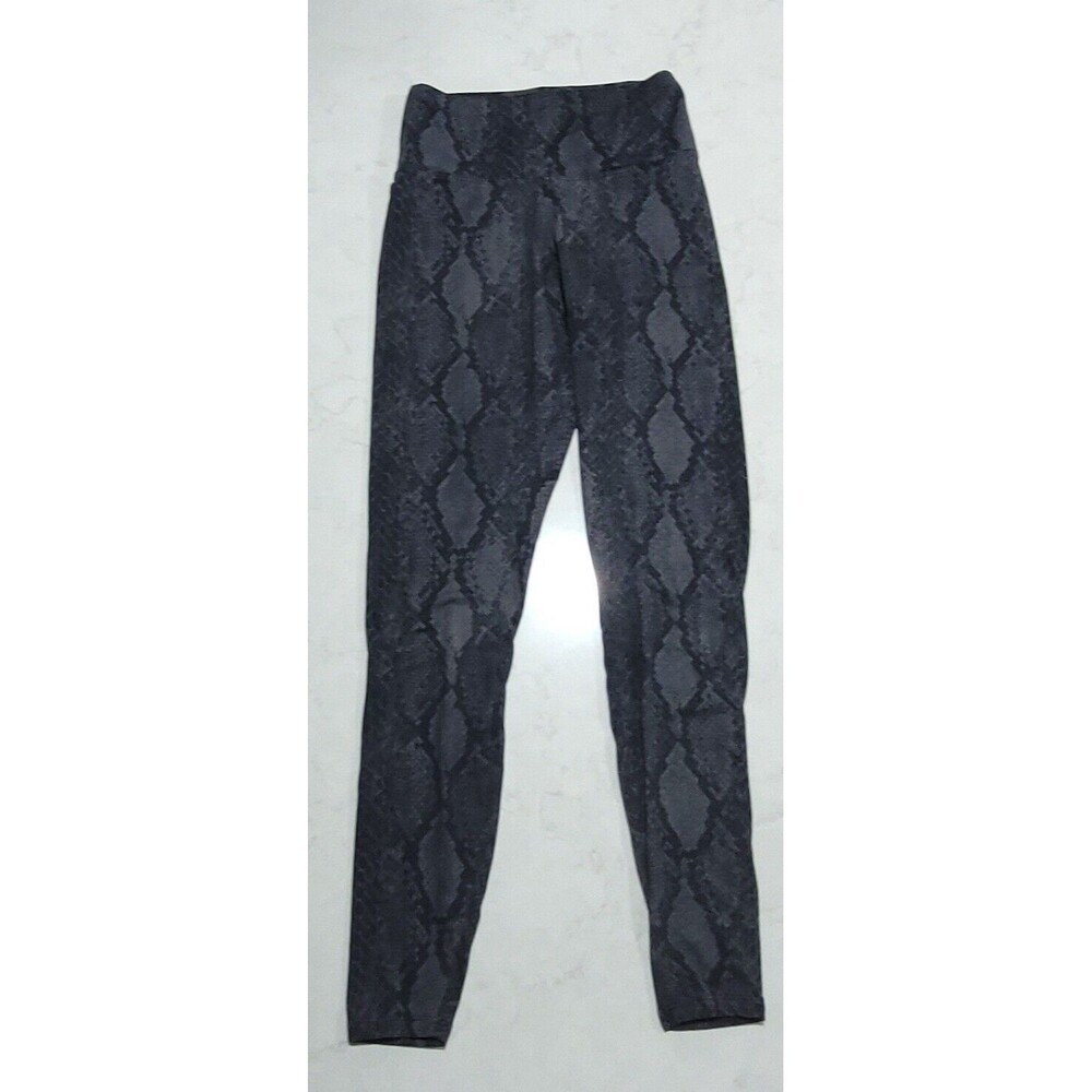 Express One Eleven Snakeskin Print Gray Leggings Gym Yoga Excercise Run XS NWOT - Picture 2 of 12